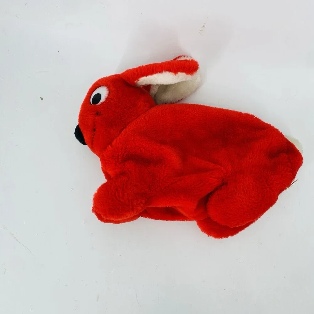 Vintage 1984 LEGO Duplo Red Bunny Rabbit Storage Bag Purse Blocks Carry Case